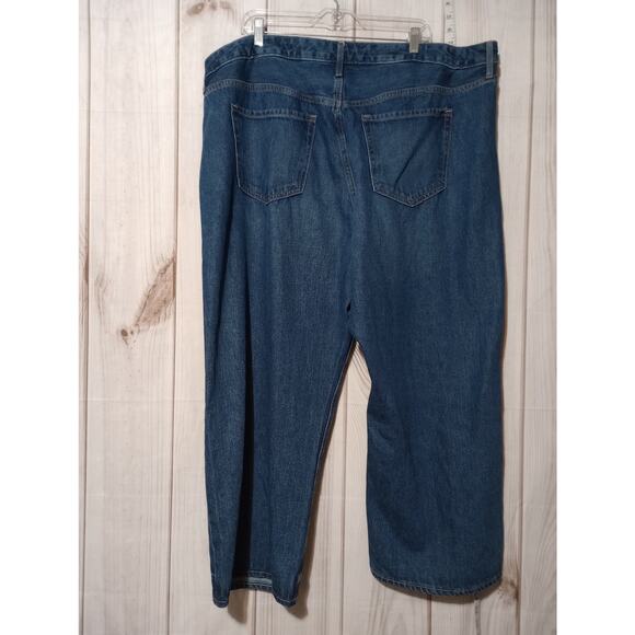 Old Navy Jeans Womens 22 Blue Denim Extra High Rise Wide Leg 100% Cotton‎ New - Picture 2 of 8